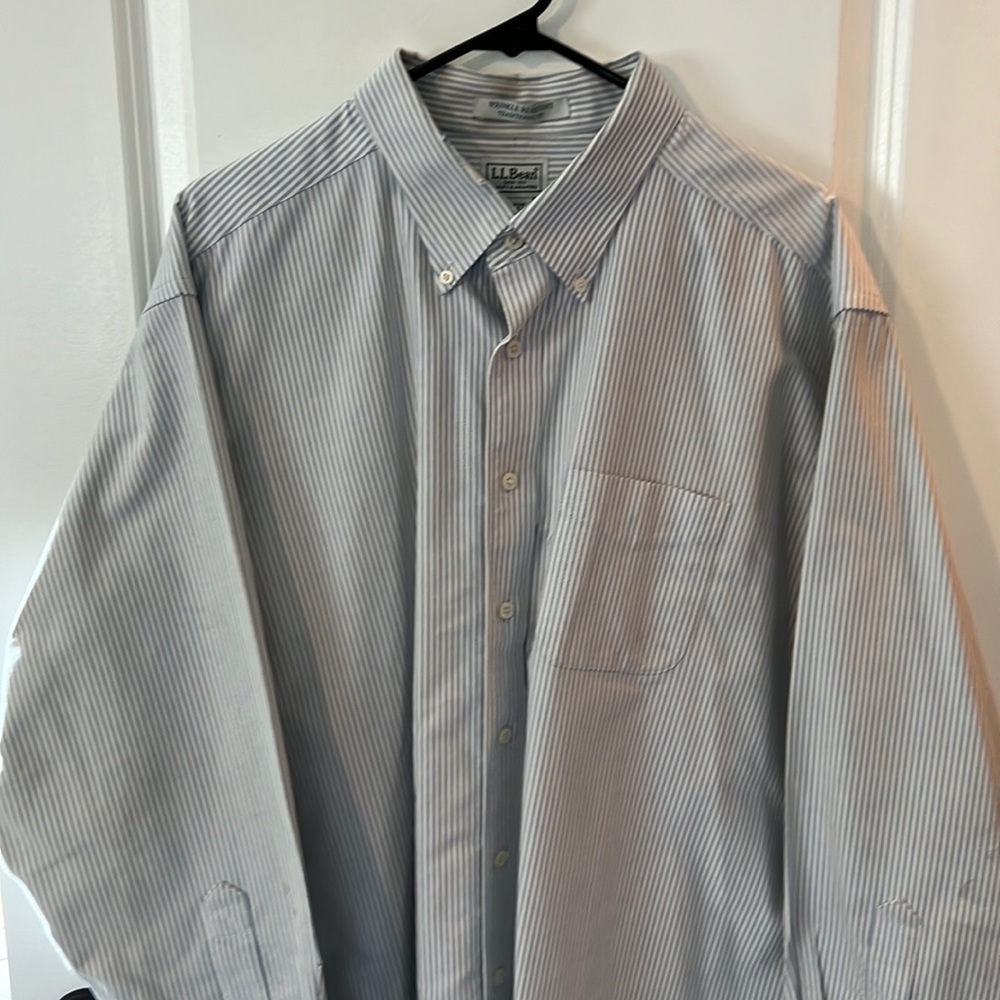 L.L. Bean Men’s Striped Shirt XL 18/34